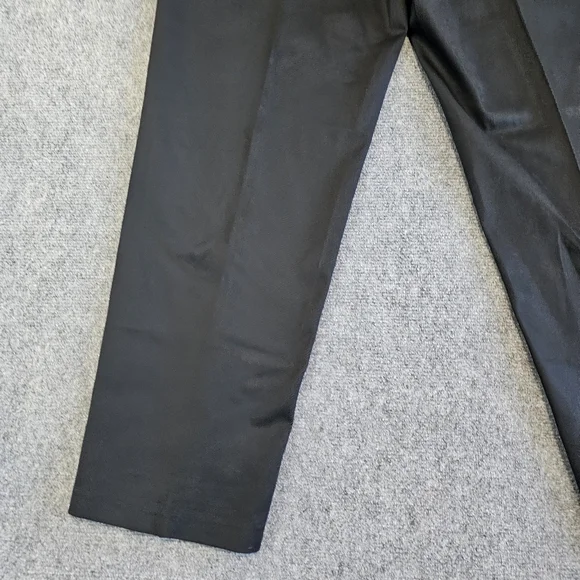 NWT Haggar Premium No Iron Straight leg Flat Front Stretch Black Pants 34x29 - Picture 8 of 16